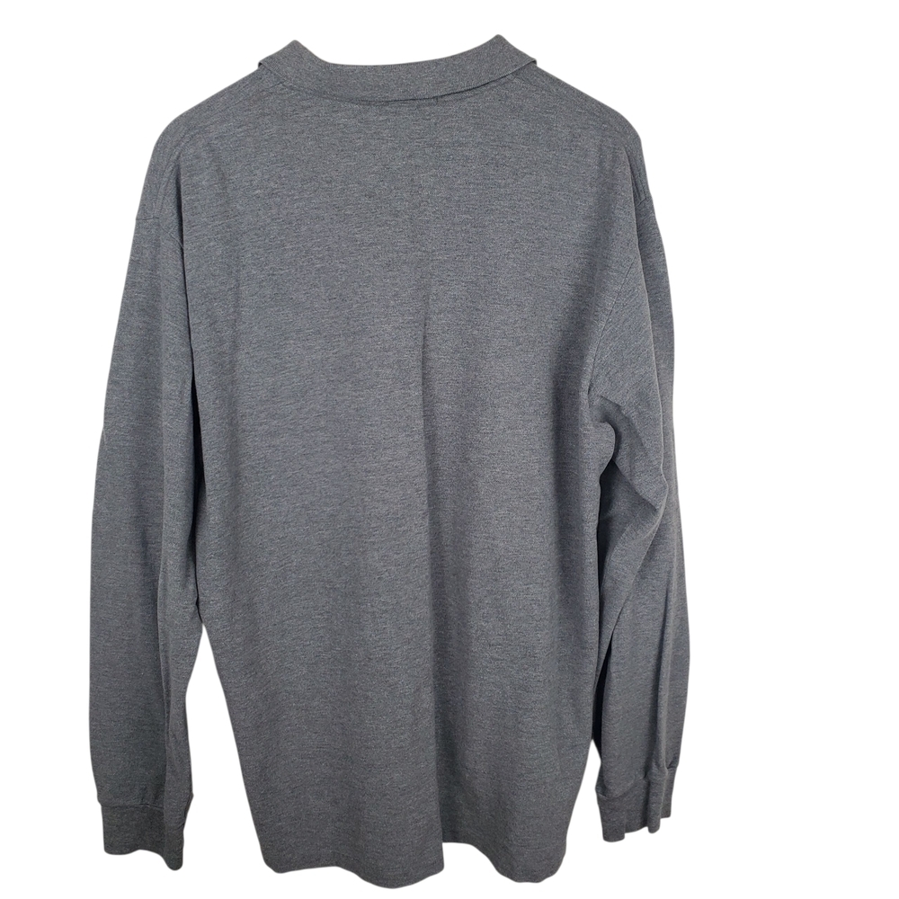 Polo by Ralph Lauren Men's Gray Long Sleeve Polo. XL. #0216 - Picture 6 of 12